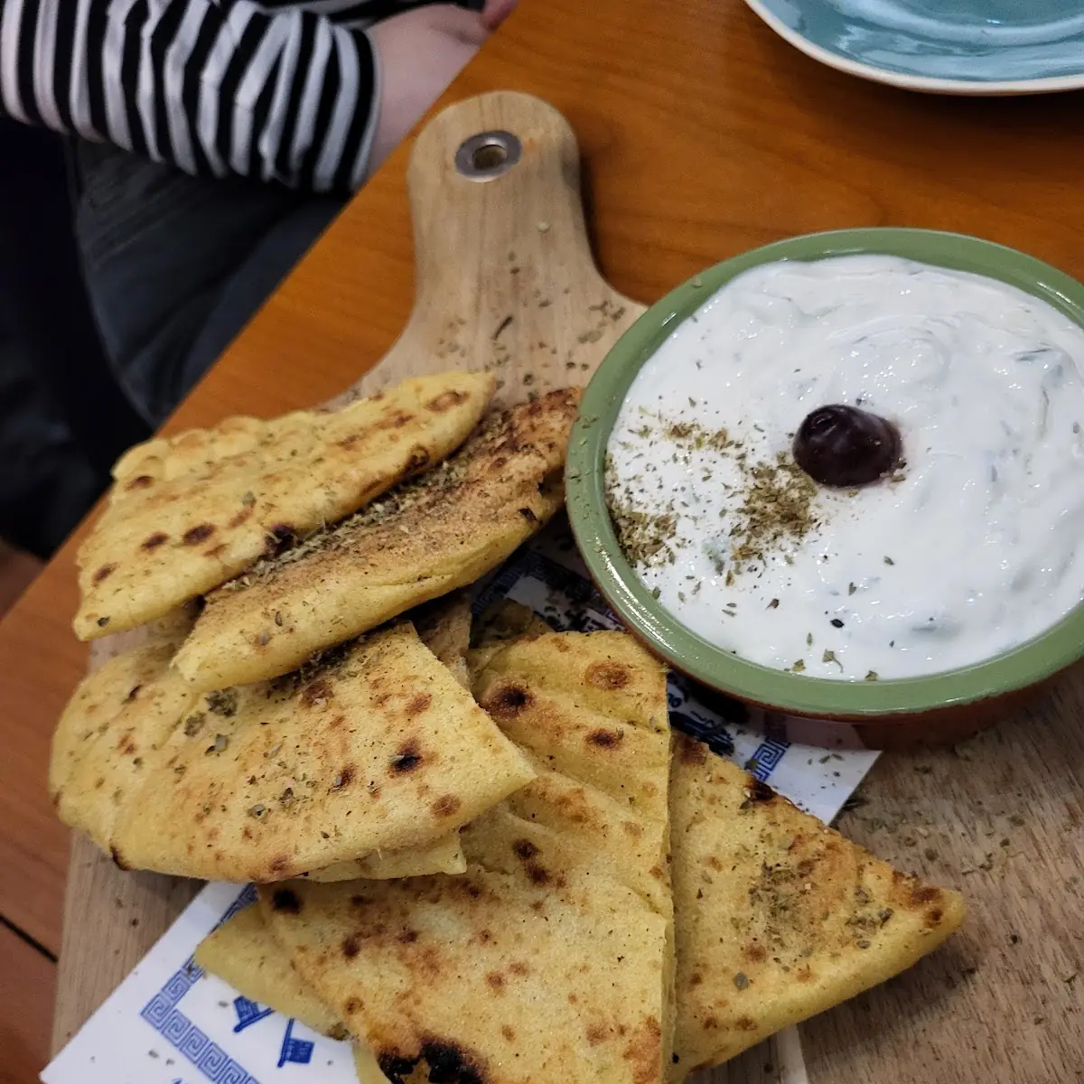 Pitabrot Mit Tzatziki