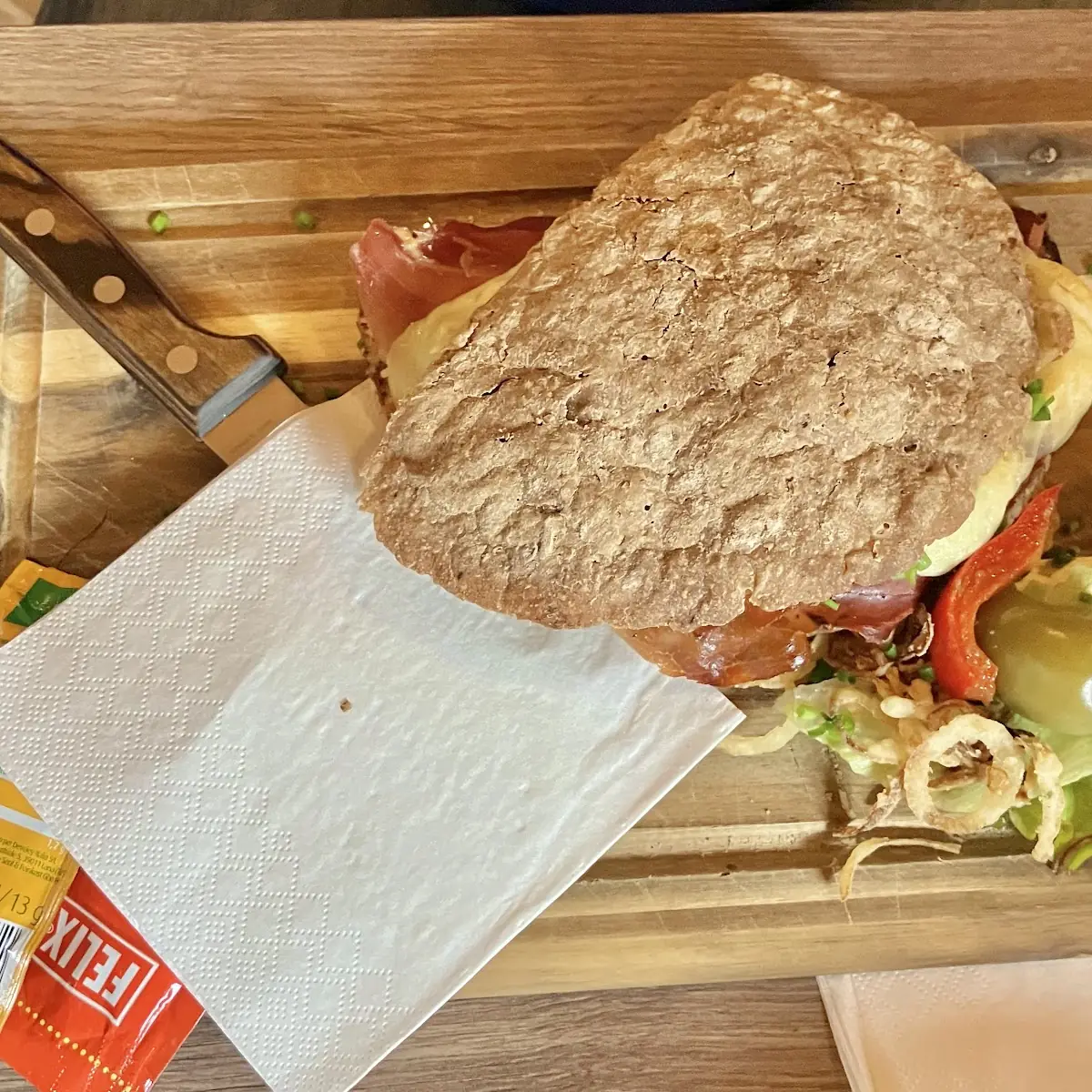 Almtoast Mit Speck Und Käse