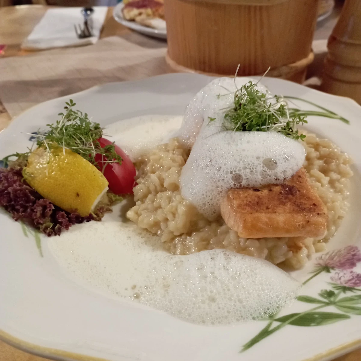 Lachs Auf Risotto