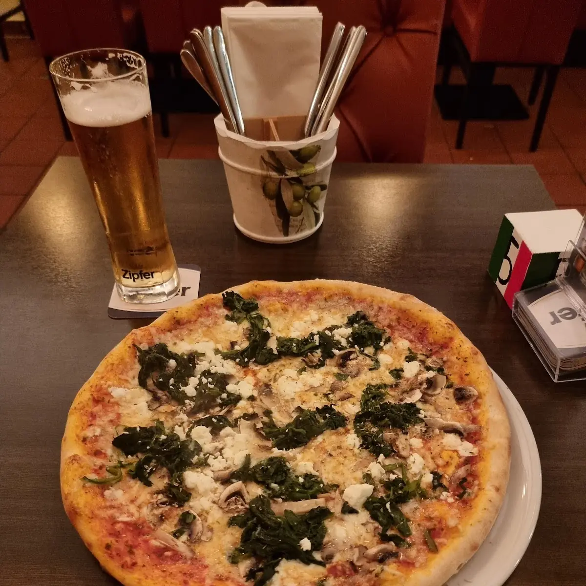 Spinat Pizza