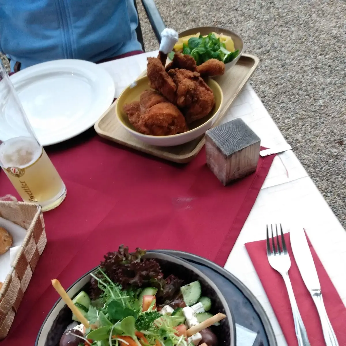 Bauernsalat Und Wiener Backhaendel
