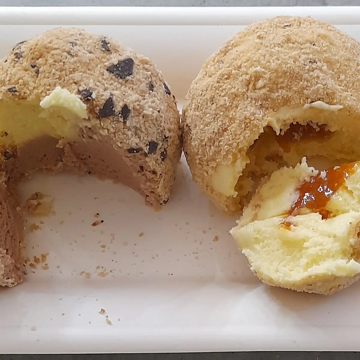Eisknödel Marille Nougat Und Himbeere