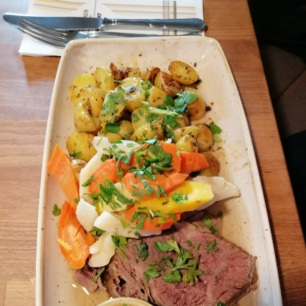 Gekochtes Rindfleisch