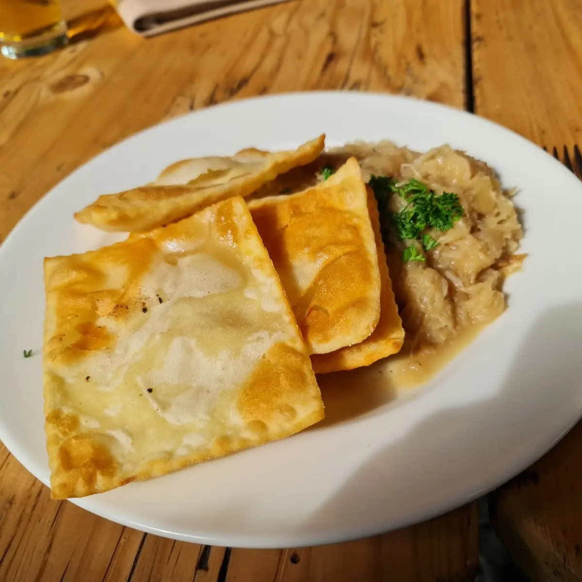 Blattln Mit Sauerkraut