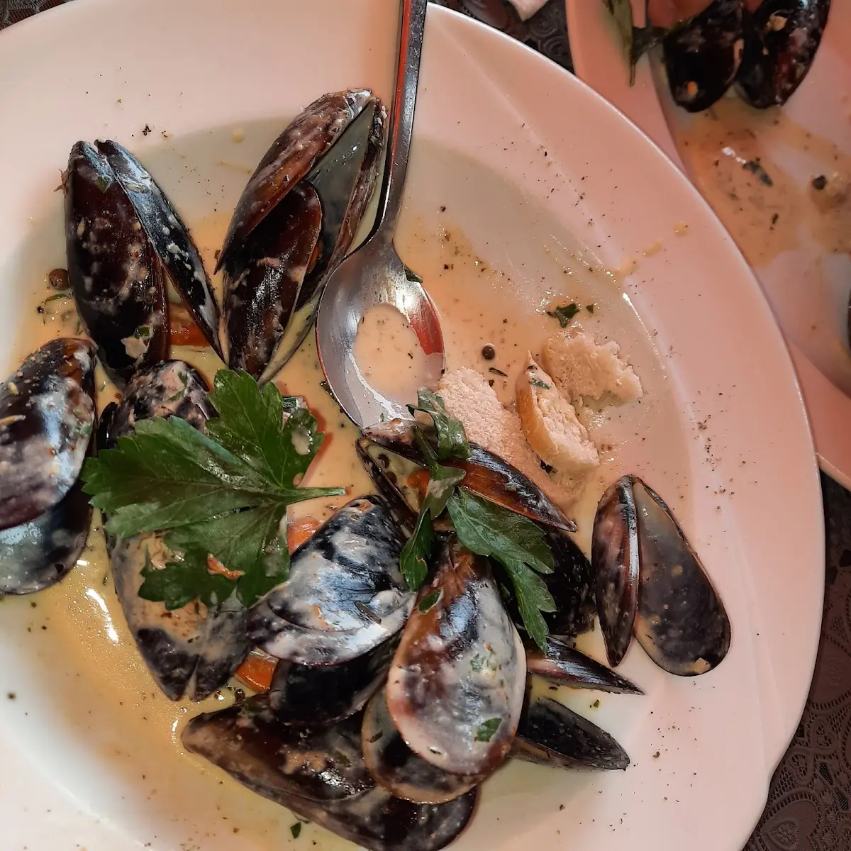Miesmuscheln In Pfeffer-sahnesauce