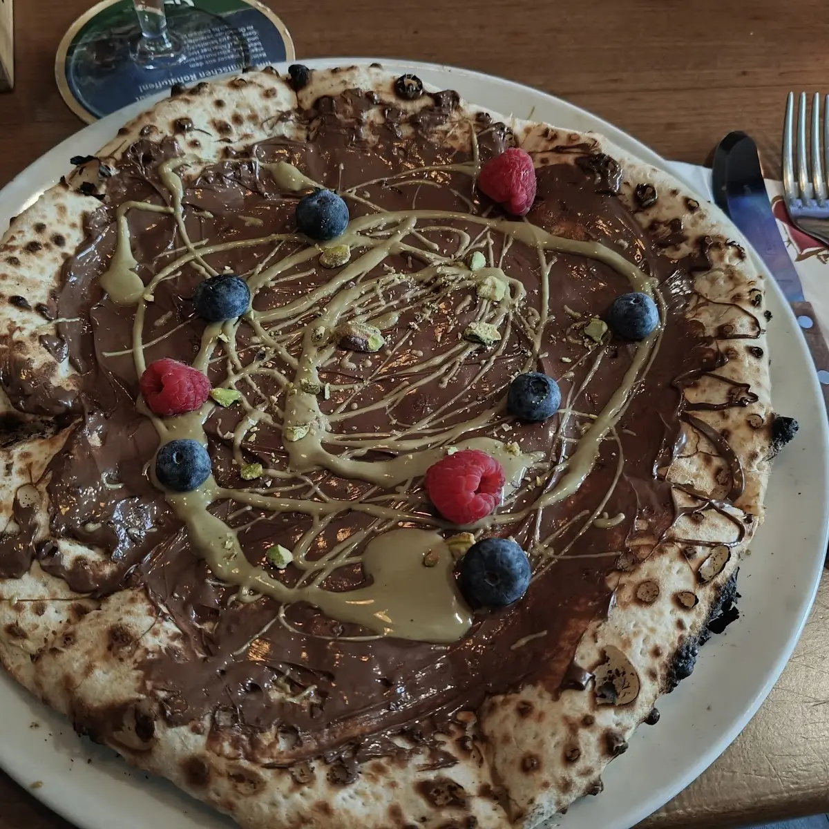 Nutella Pistazien Pizza