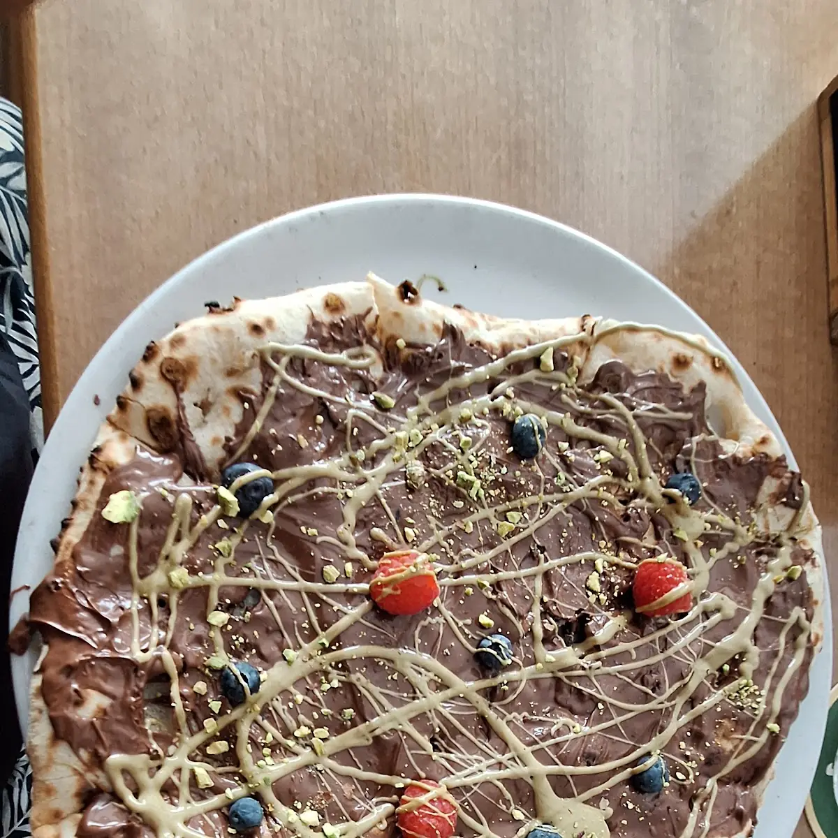Pizza Nutella Mit Waldfrüchten