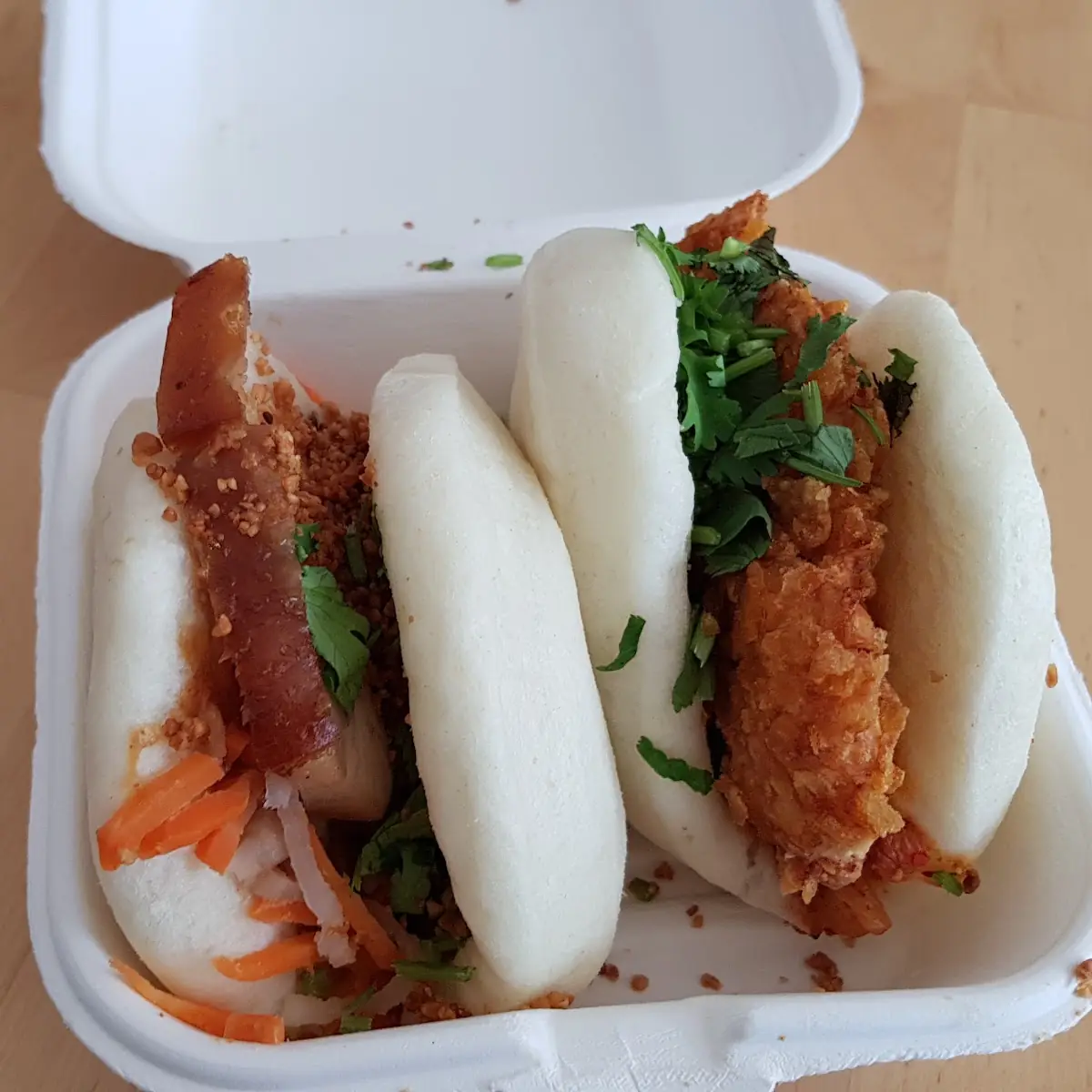 Baos Und Süßkartoffel Fries