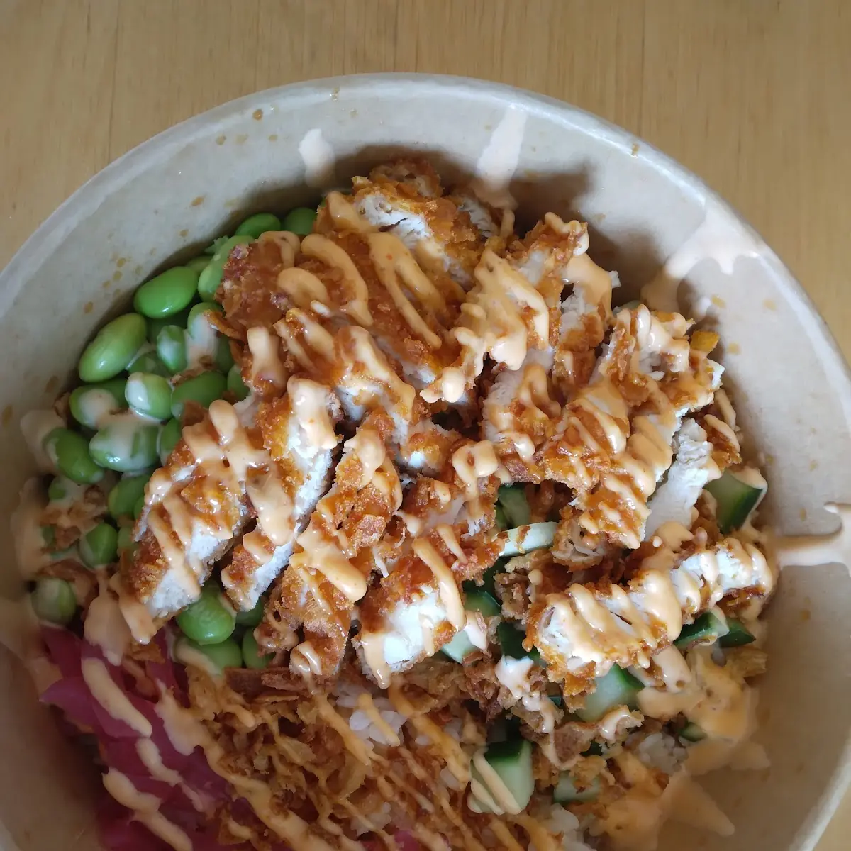 Crispy Chicken Rice Bowl