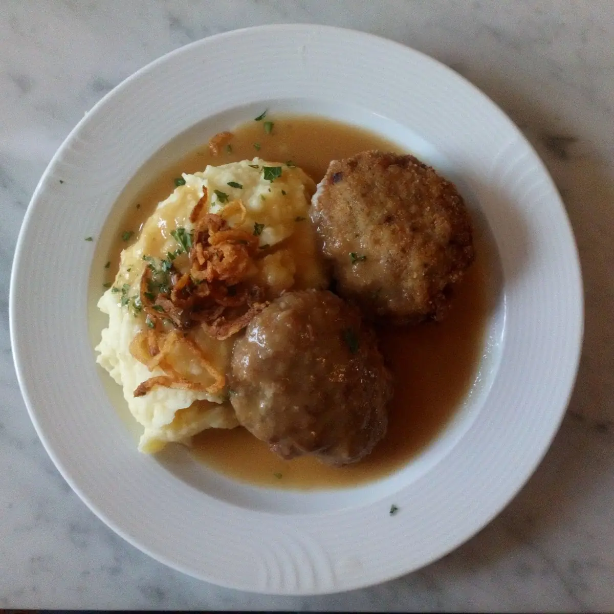 Bouletten Mit Kartoffelpürree