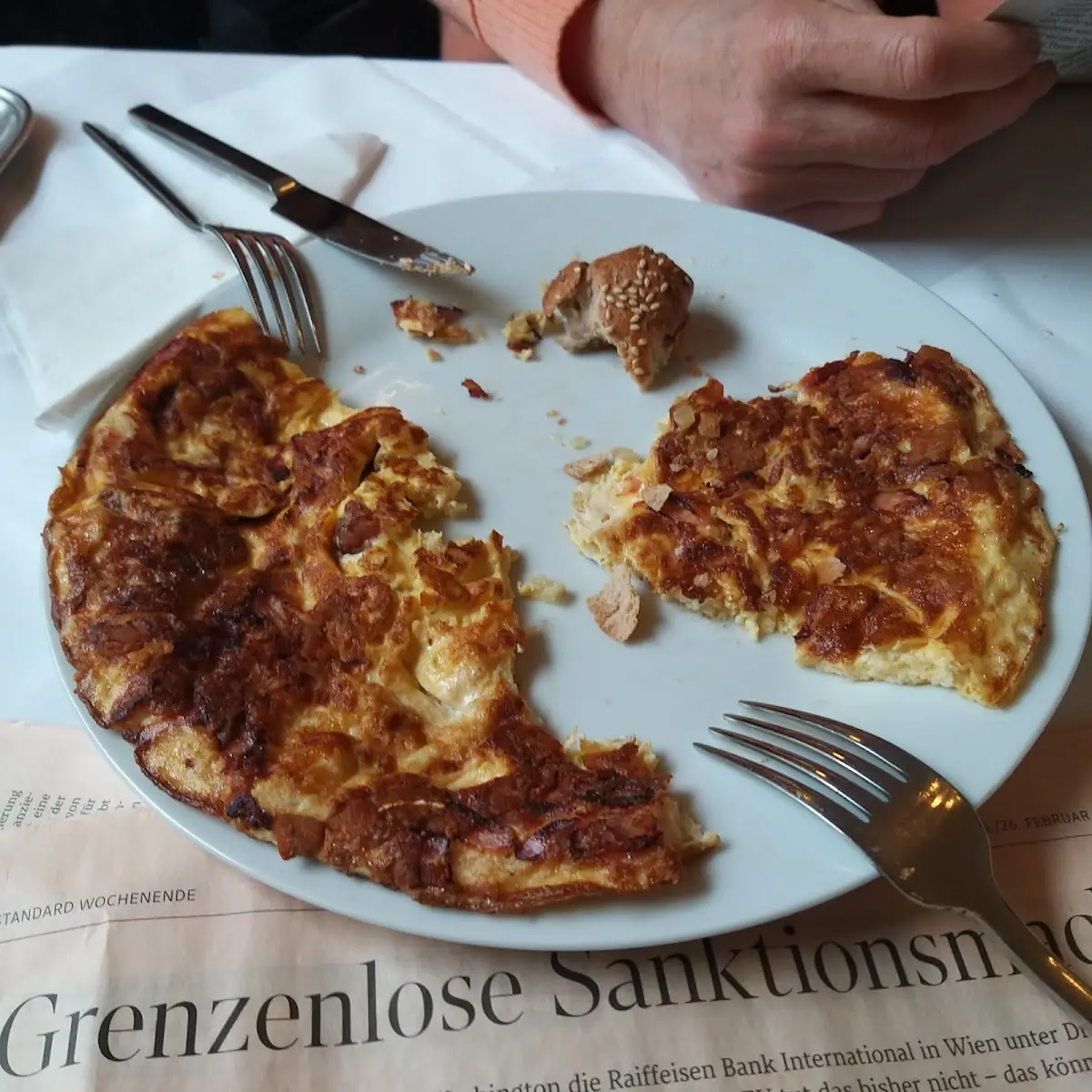Omelett Des Bauernfrühstücks