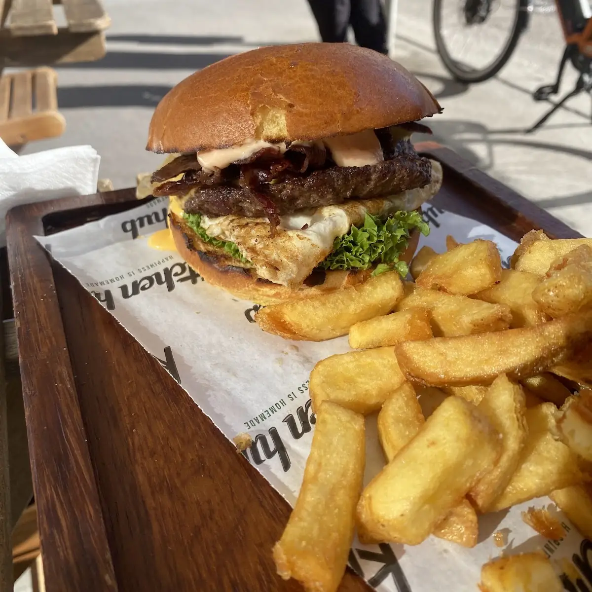 Speck & Egg Burger