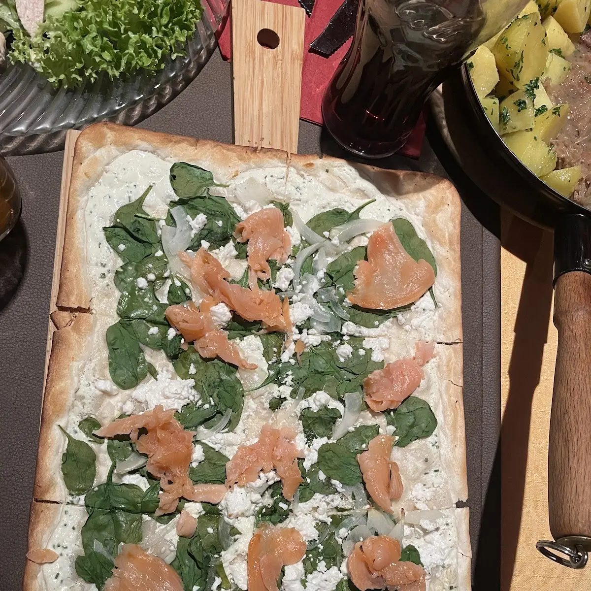 Pizza Con Spinaci A G L O