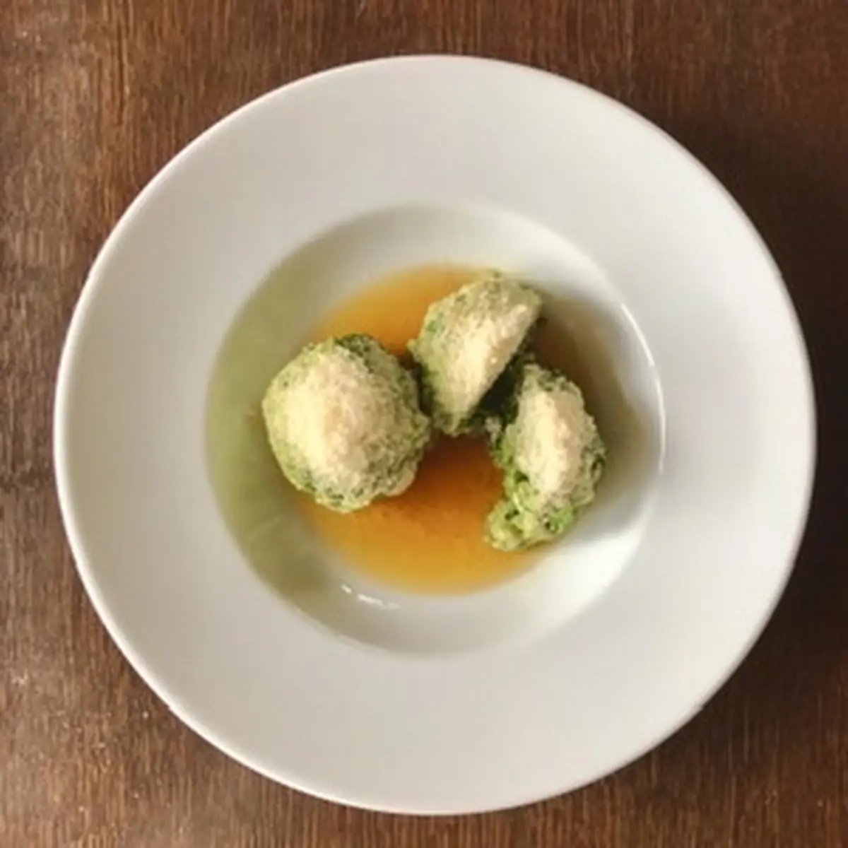 Spinatknödel Mit Parmesan Und Nussbutter