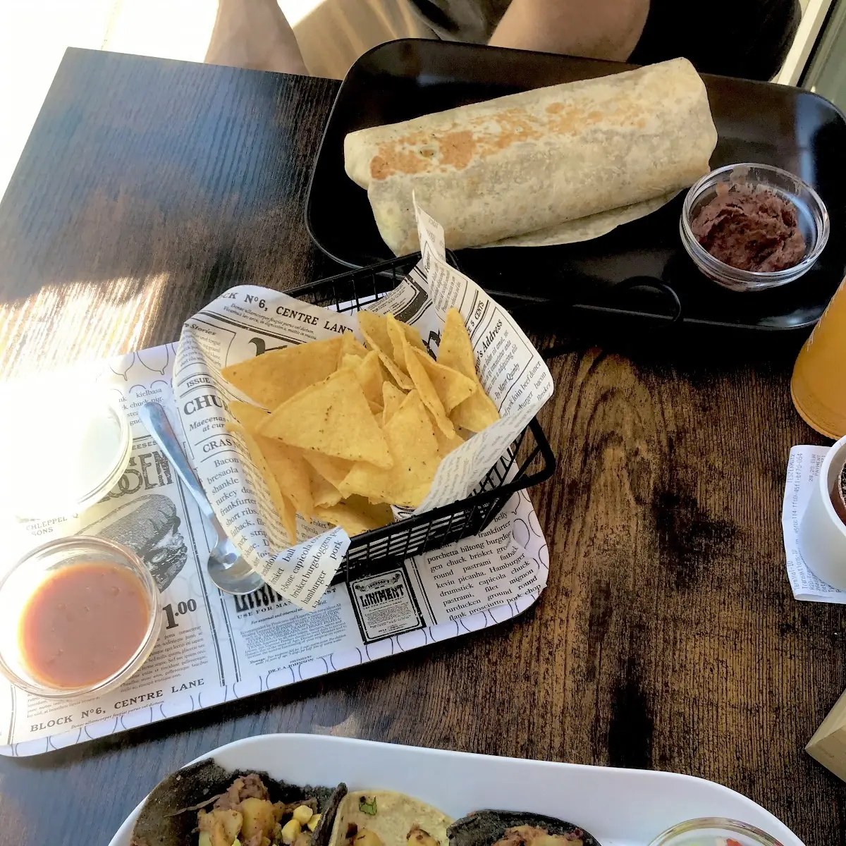 Vegan Tacos and Burrito