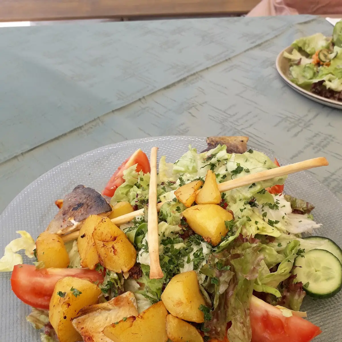 Salat Mit Forellen Filett