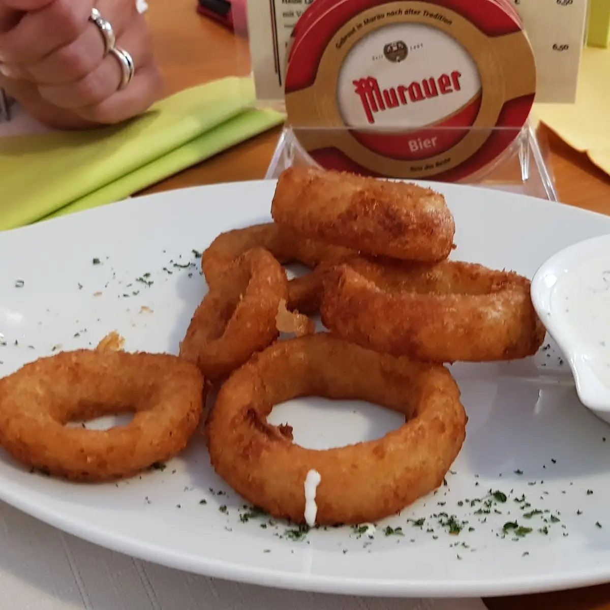 Pannierte Zwiebelringe