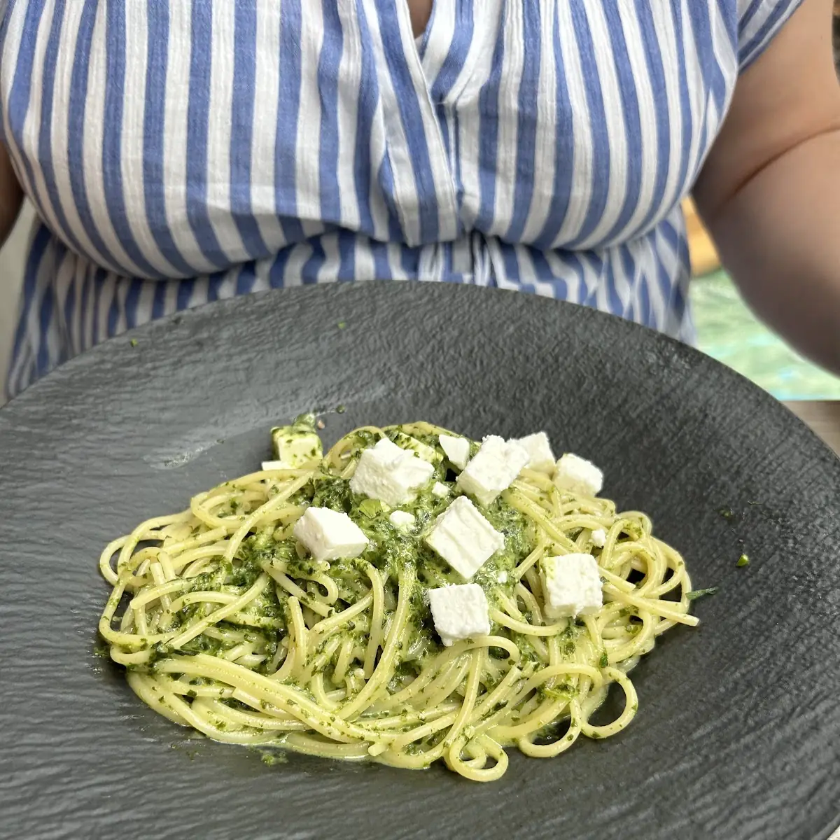 Spaghetti Mit Spinat