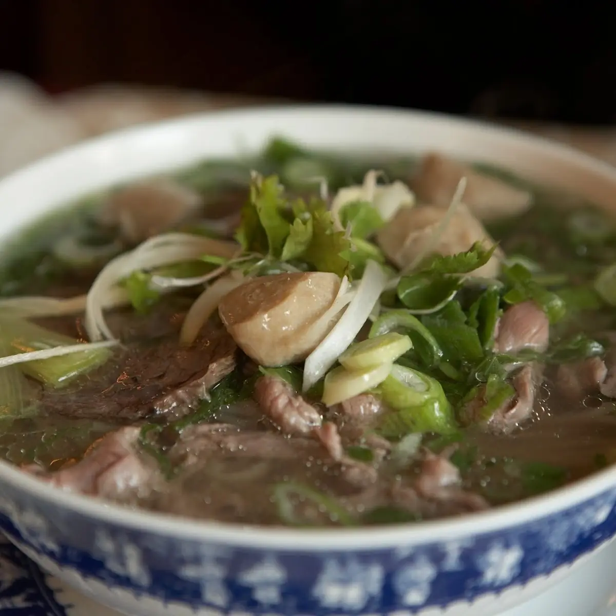 Rice Noodle Soup with Beef