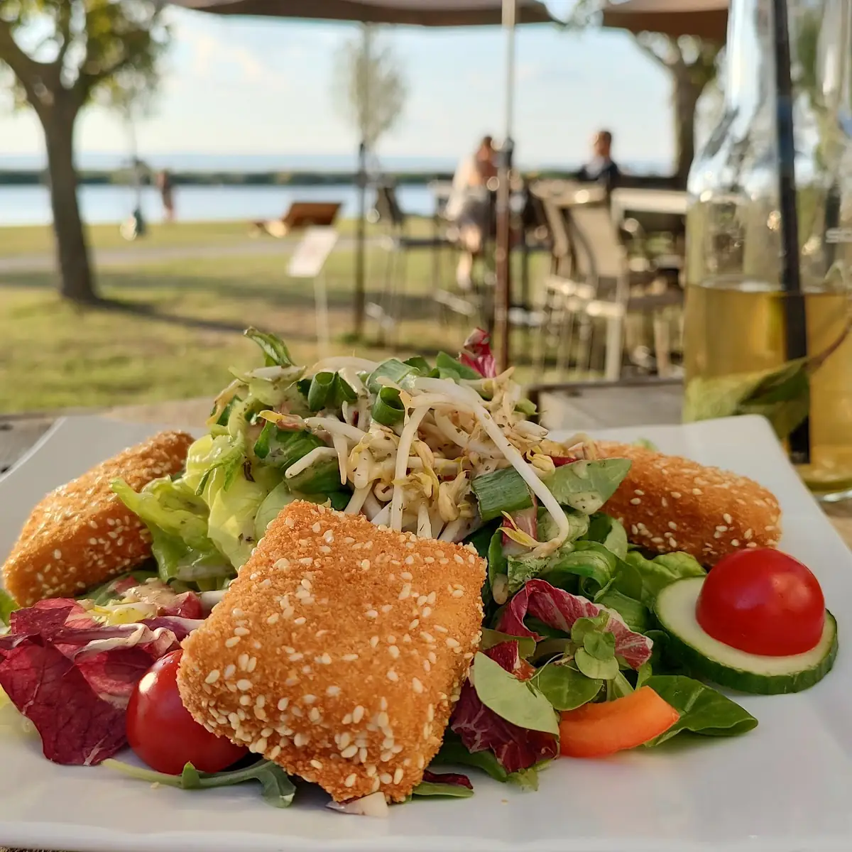 Schafkäse In Sesampanade