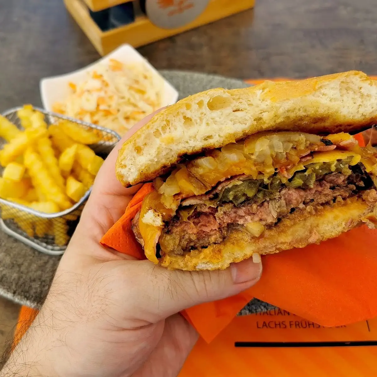 No-Salad Burger Extra Cheese Jalapenos