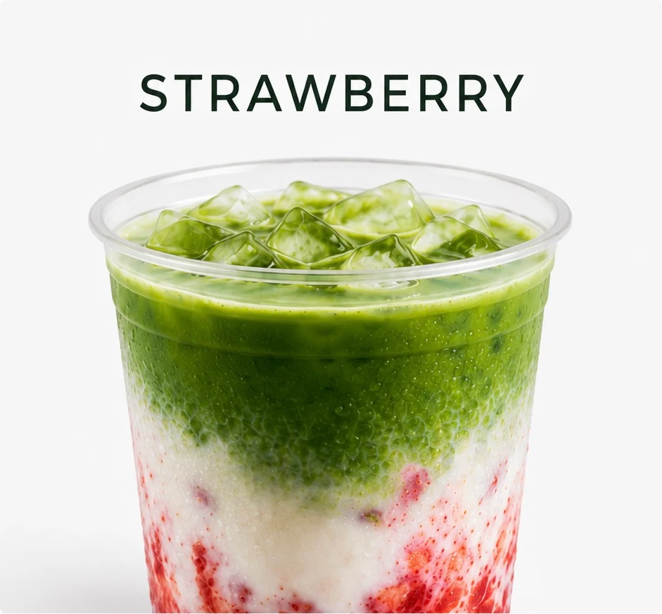 Iced Strawberry Matcha Latte
