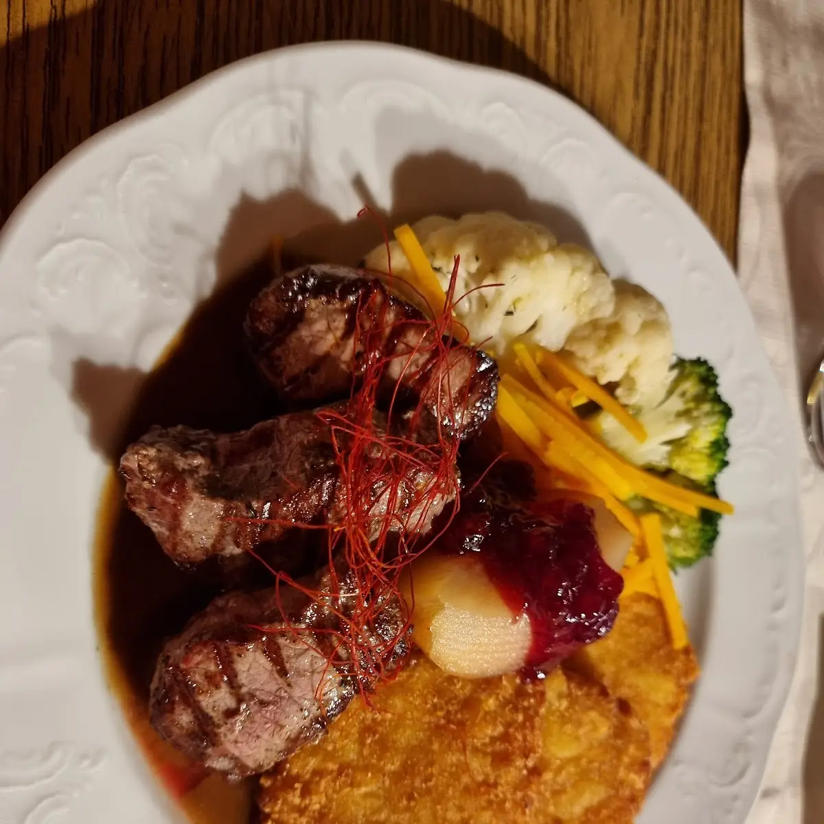 Gebratenes Wildschweinruckenfillet Aus Der Pfanne