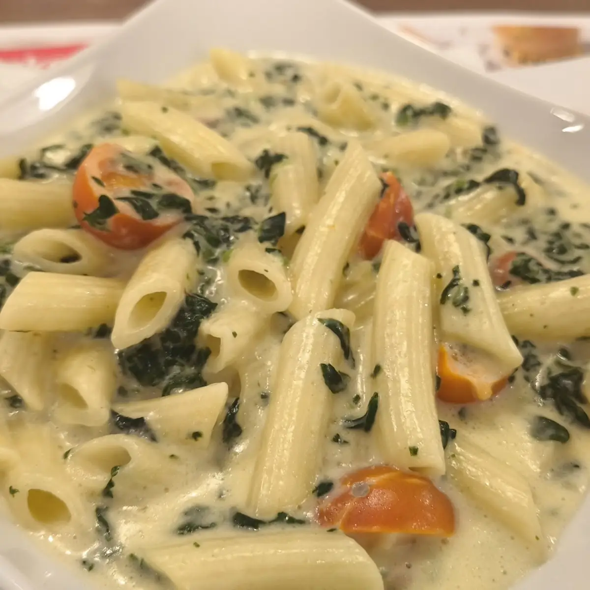 Penne Blatspinat