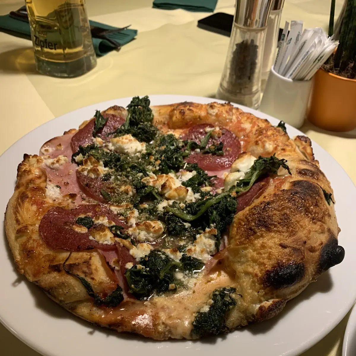 Diavolo Mit Spinat Und Feta