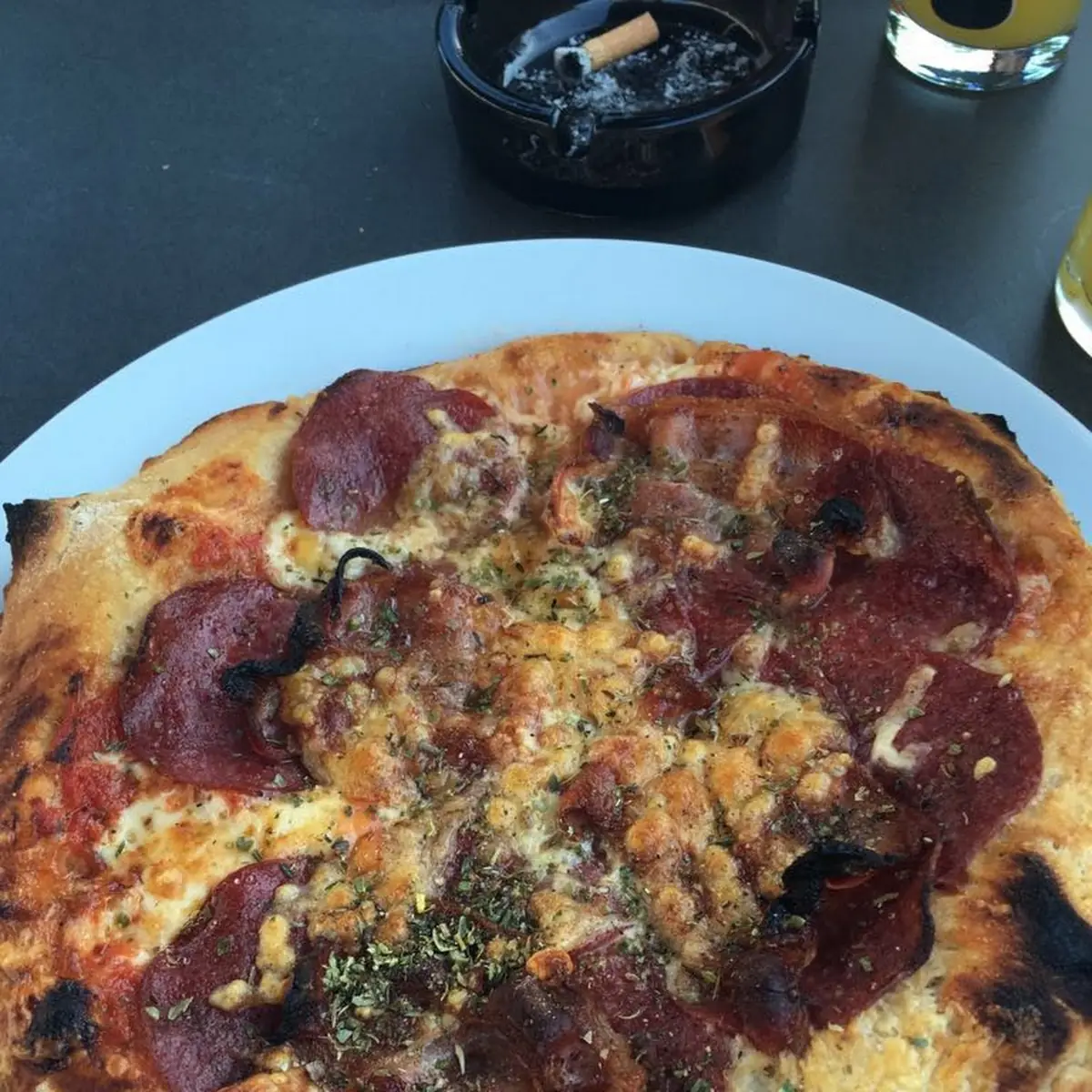 Pizza Salami Mit Speck