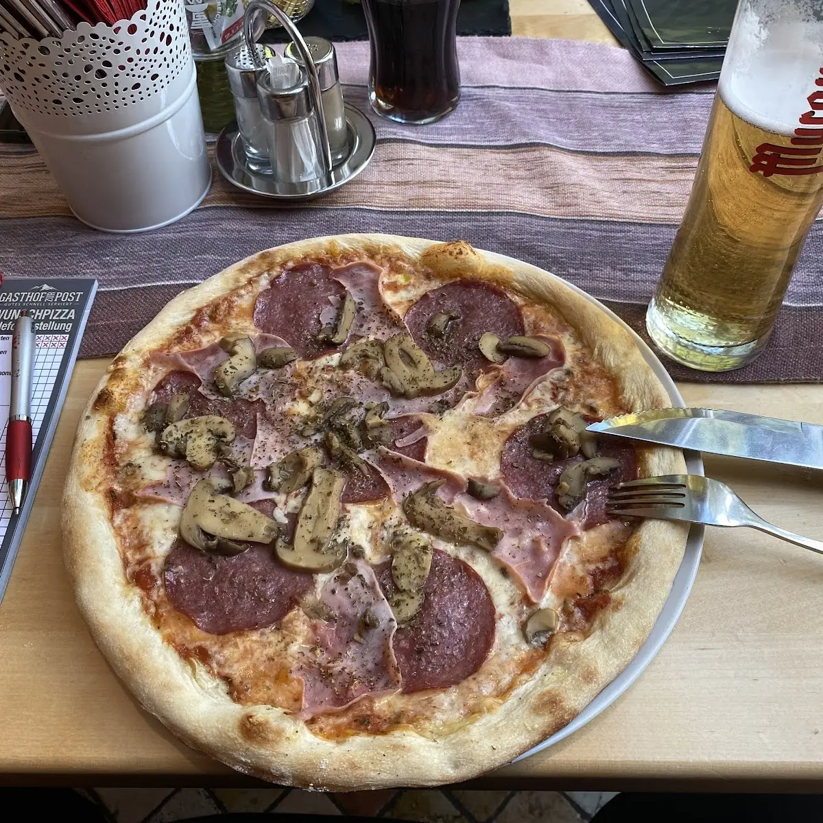 Pizza Salami Schinken Champions
