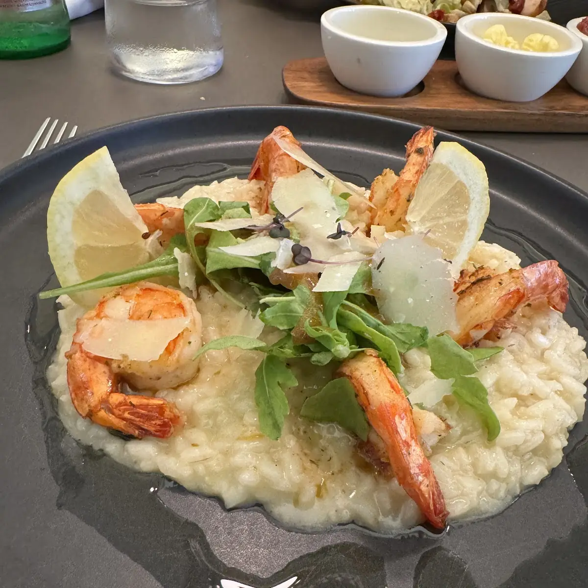 Risotto Aux Légumes Mit Garnelen