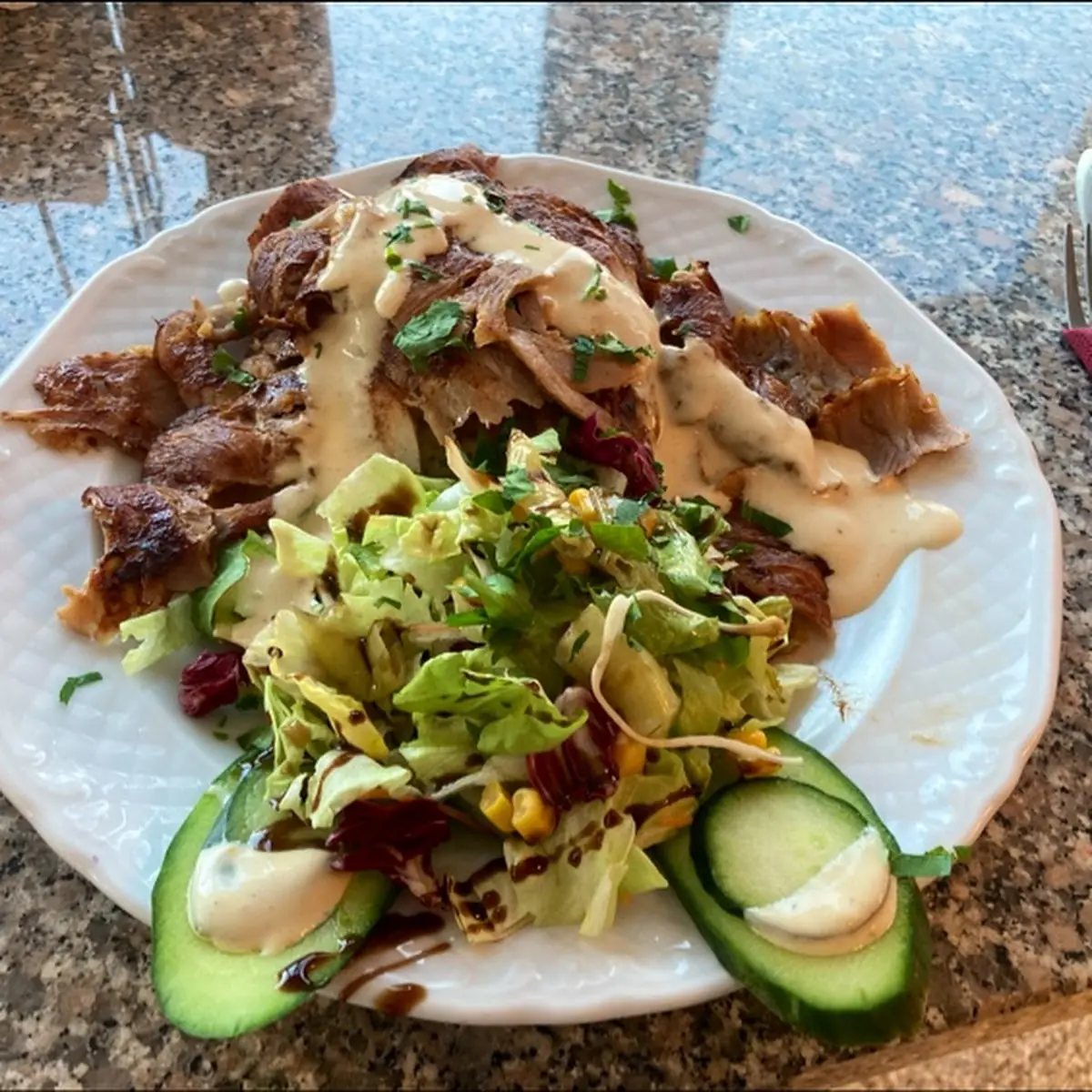 Dönerteller Mit Reis