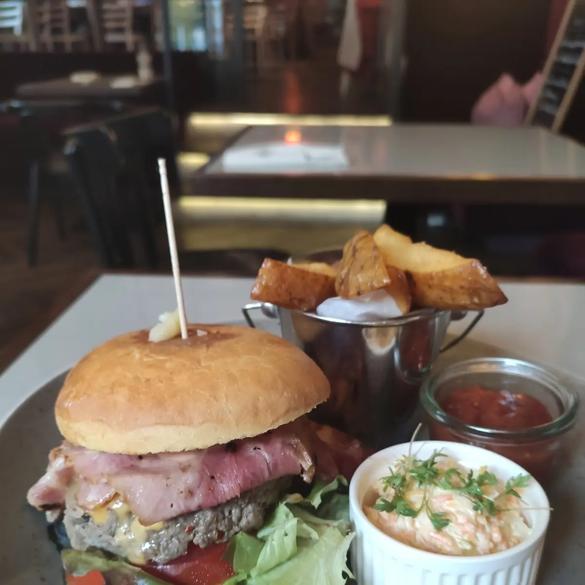 Burger and Fries