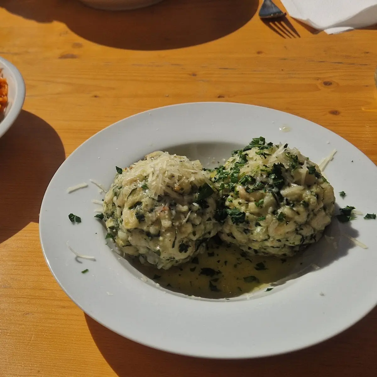 Speckknoedelsuppe