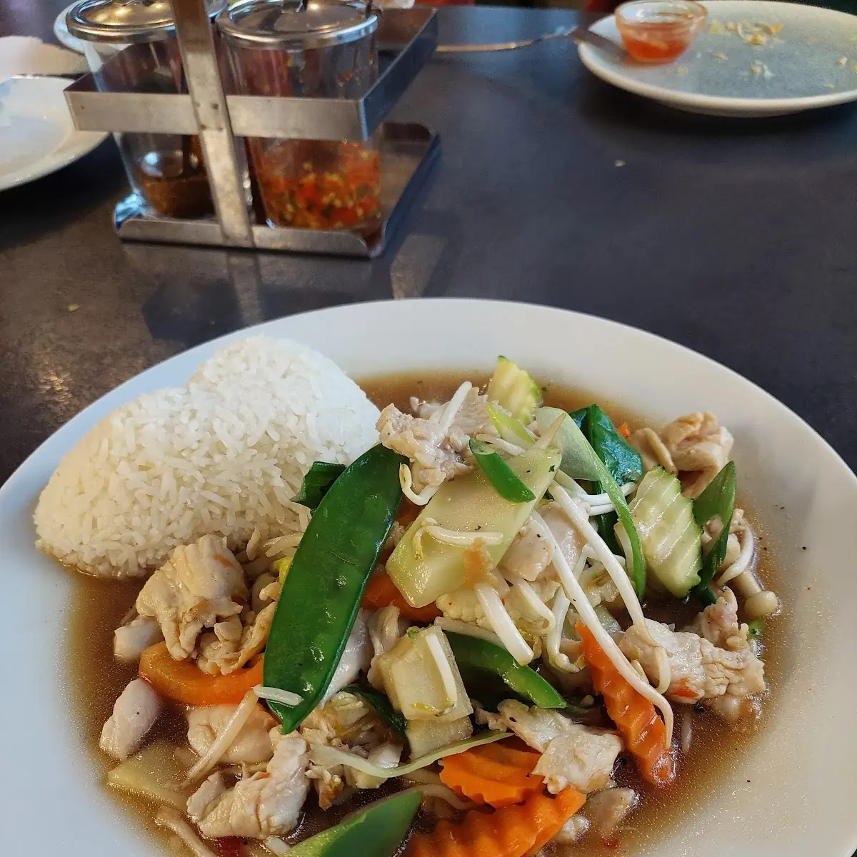 Wok Gemüse Mit Huhn