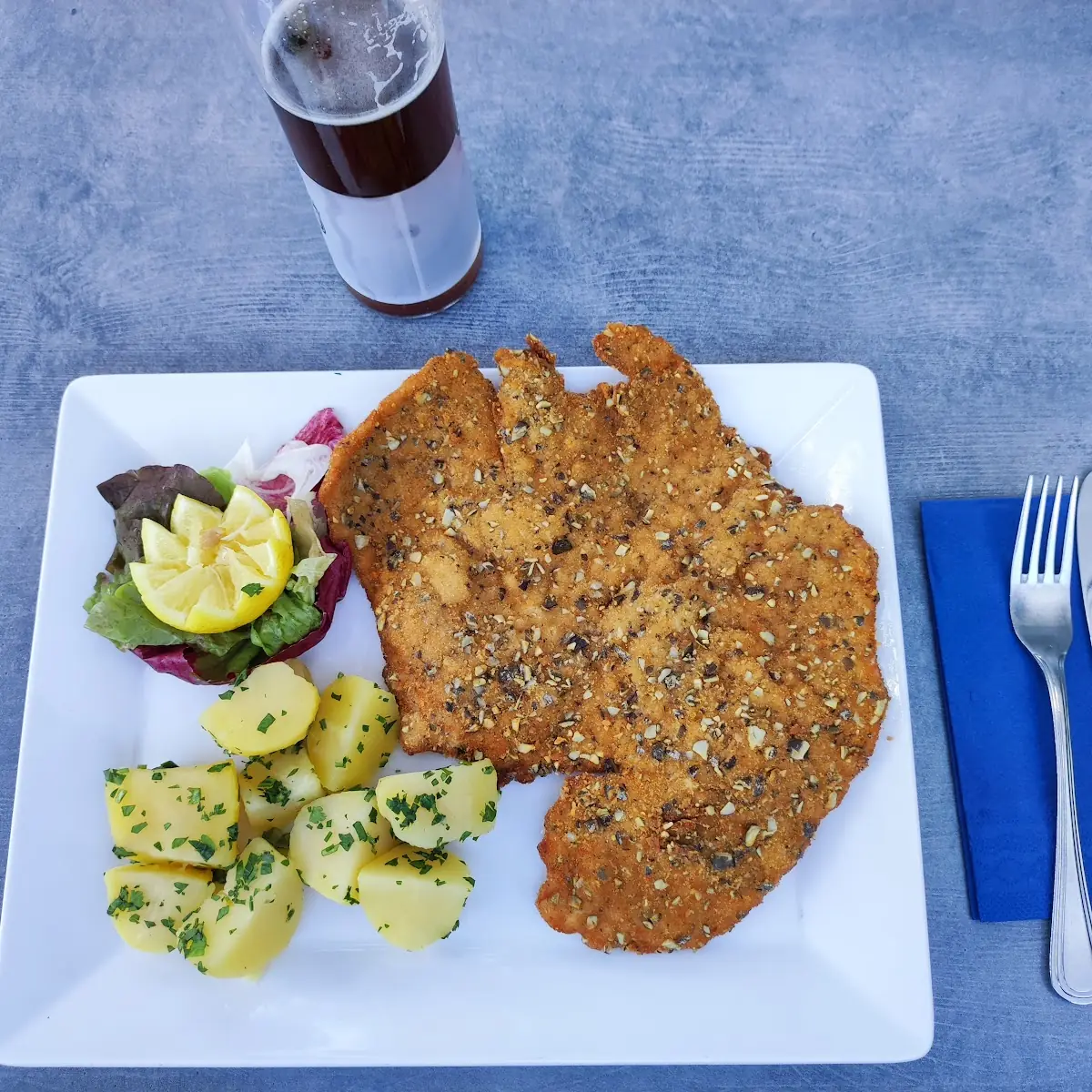 Schnitzel In Kürbispanade