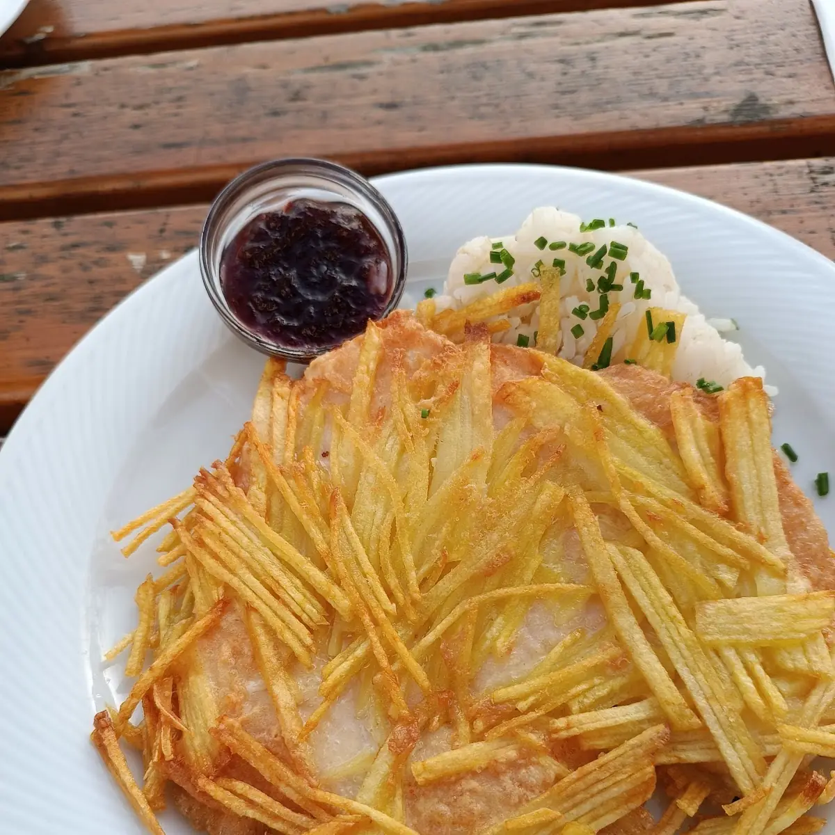Schnitzel Mit Reis