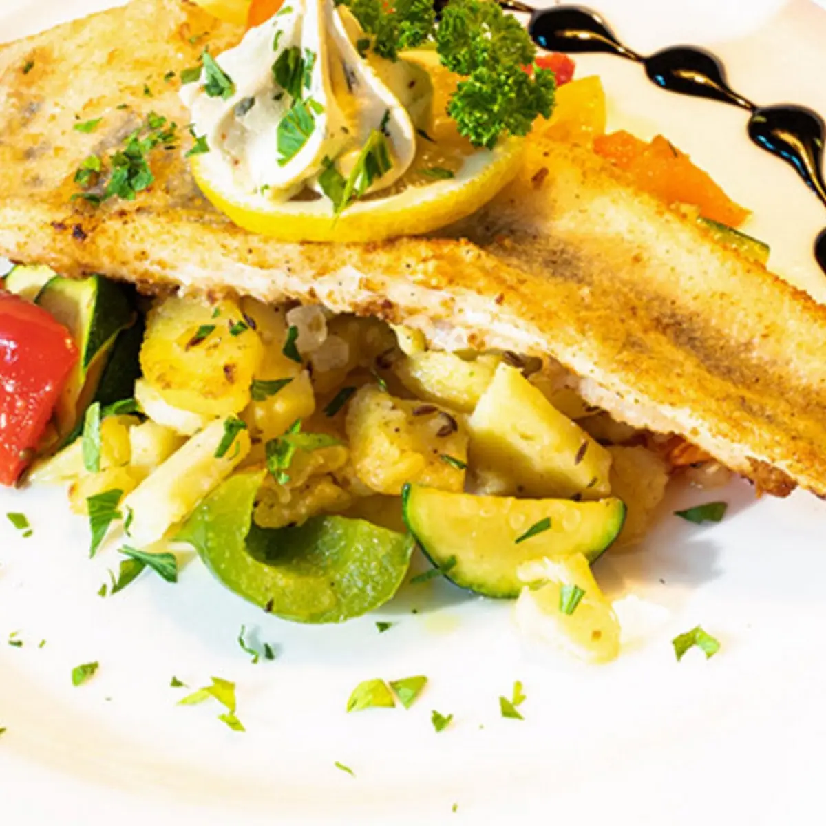 Gegrilltes Zanderfilet