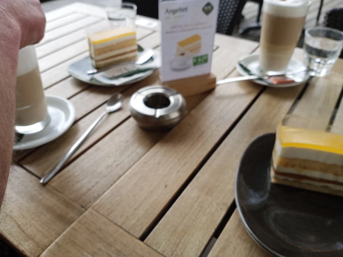 Maracuja-schokoschnitte Caffè Latte