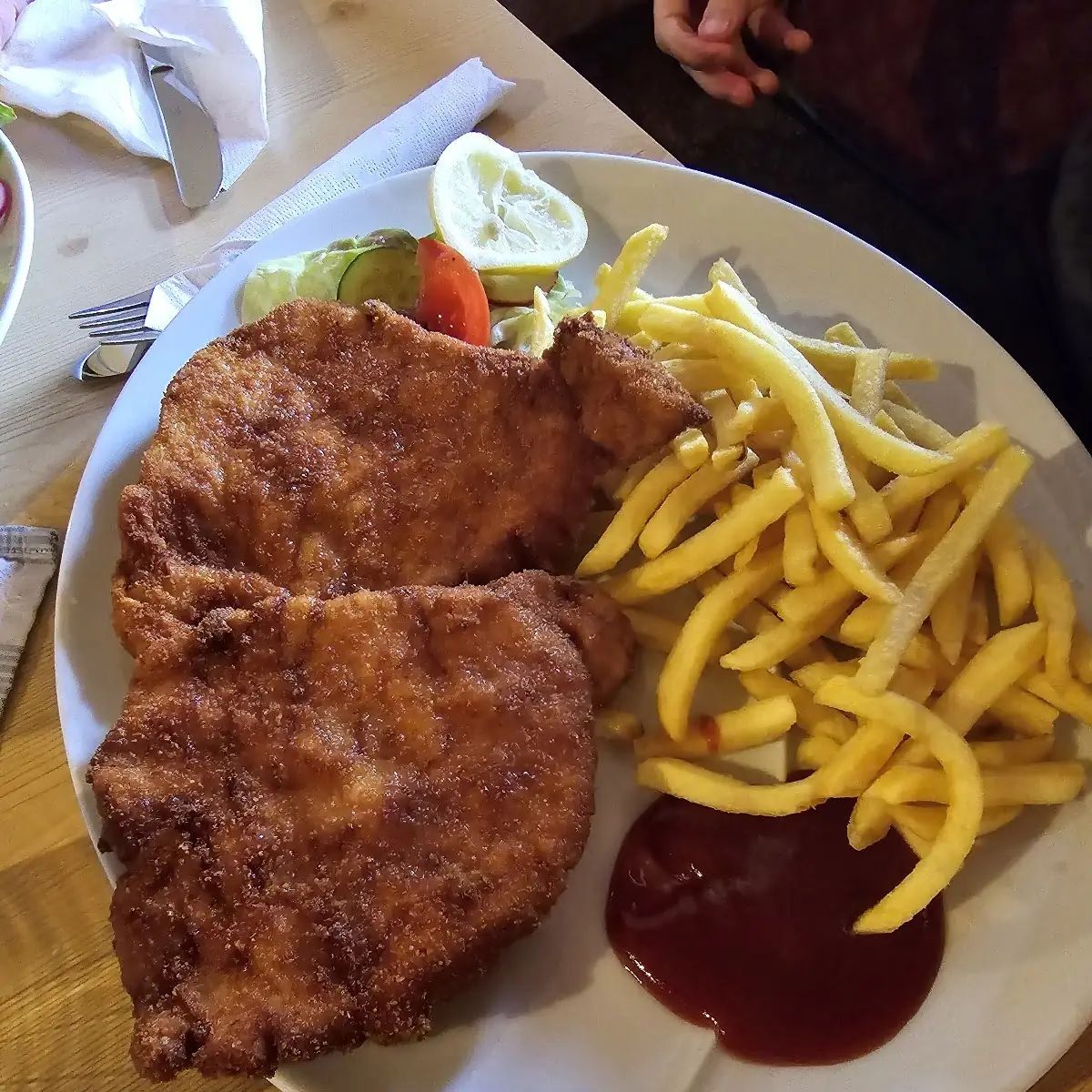 Schnitzel With Fries