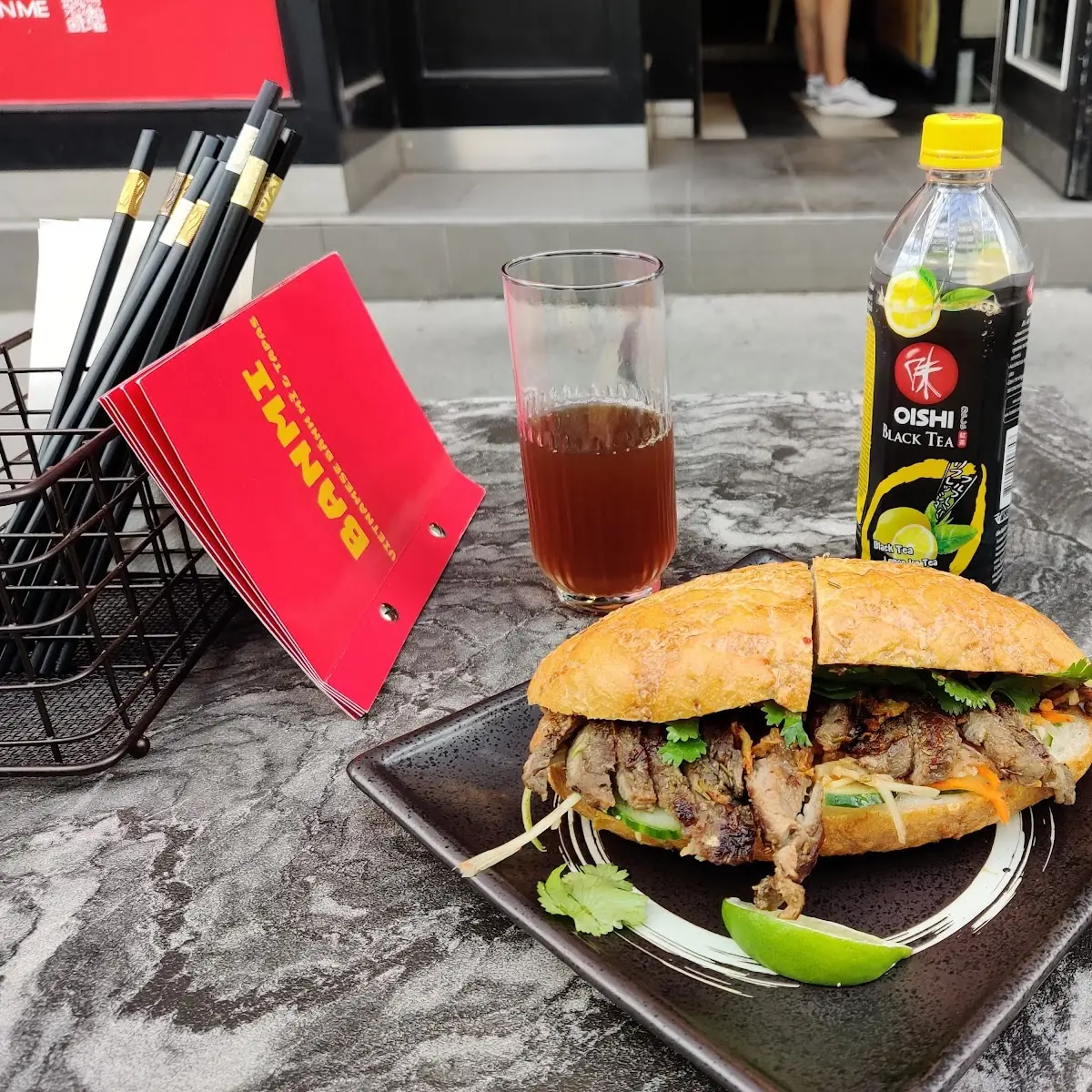 Peanut Beef Banh MI