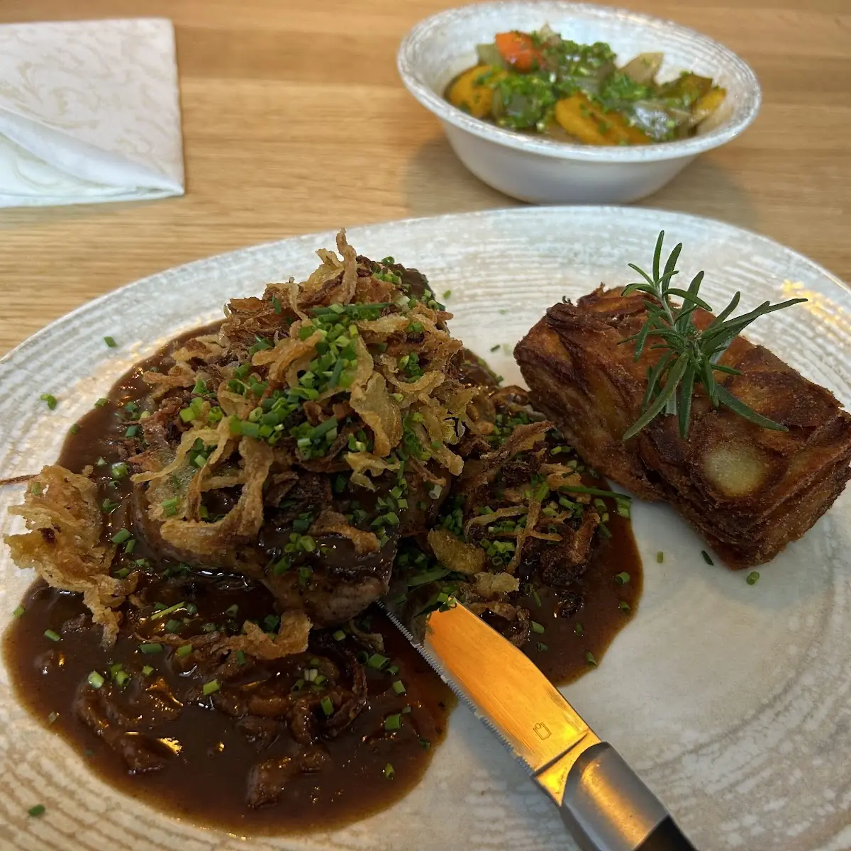 Bio-zwiebelrostbraten Nach Art Des Hauses