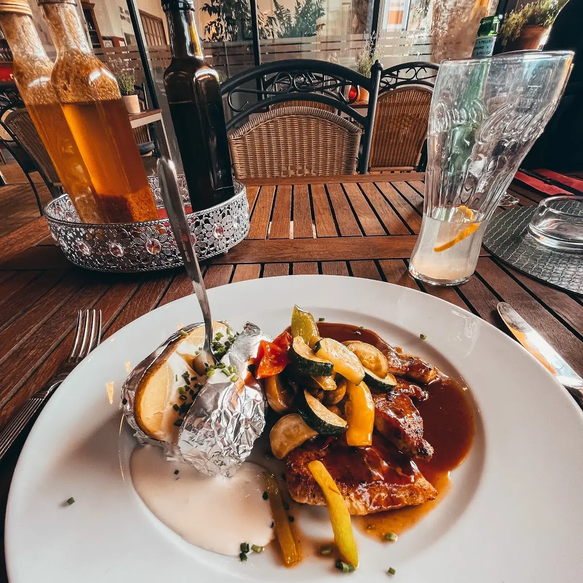 Gegrillte Putenbrust Mit Folienkartoffel