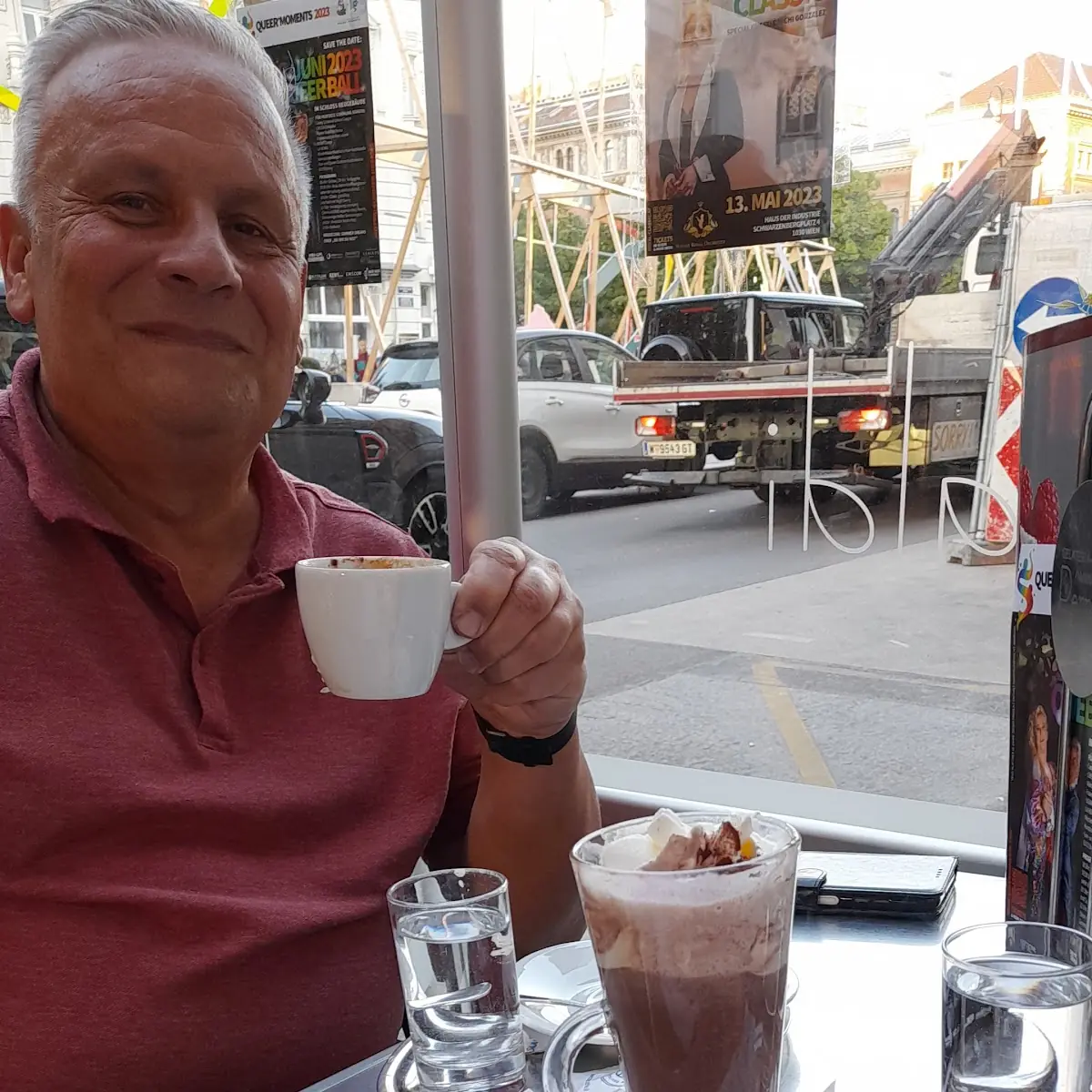 Baileys Hot Chocolate, Eissalon Caffè Perrella