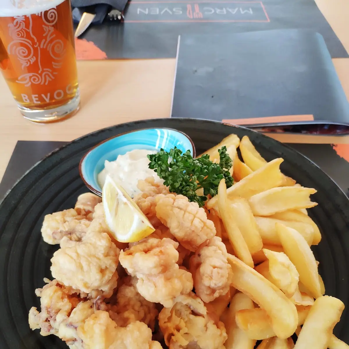 Frittierte Calamari