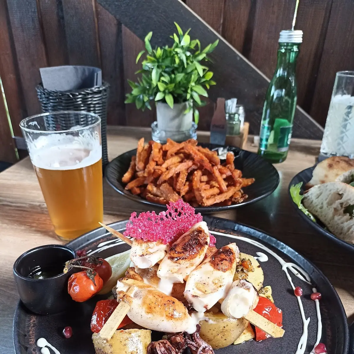 Tintenfisch Gefüllt Und Gegrillt