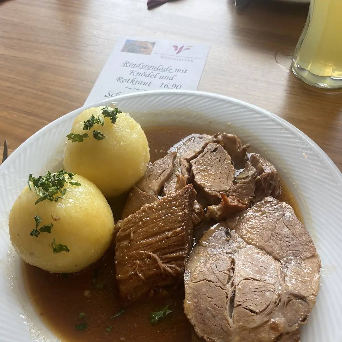 Schweinsbraten Mit Kartoffelknödel