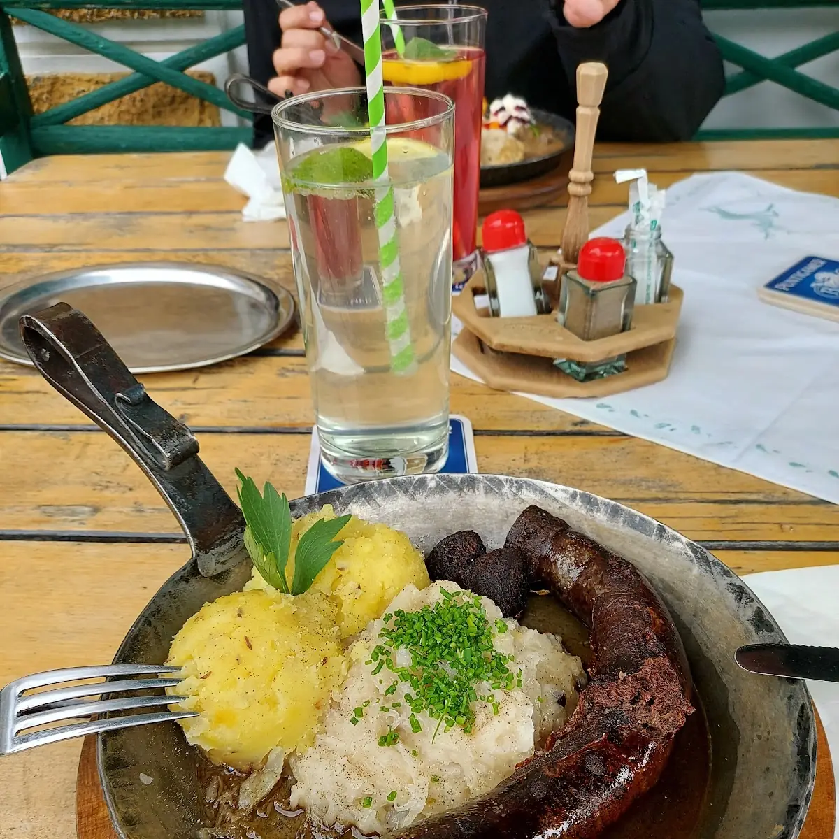 Gebratene Blutwurst