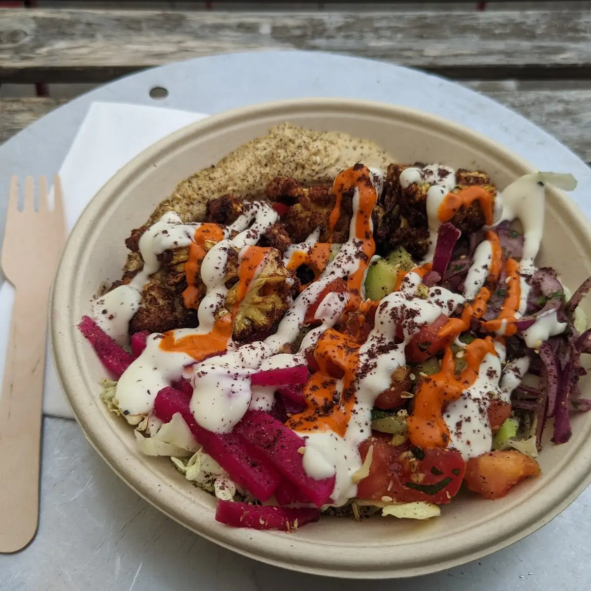 Hummus & Cauliflower Shawarma Bowl Vegan & Gluten-free